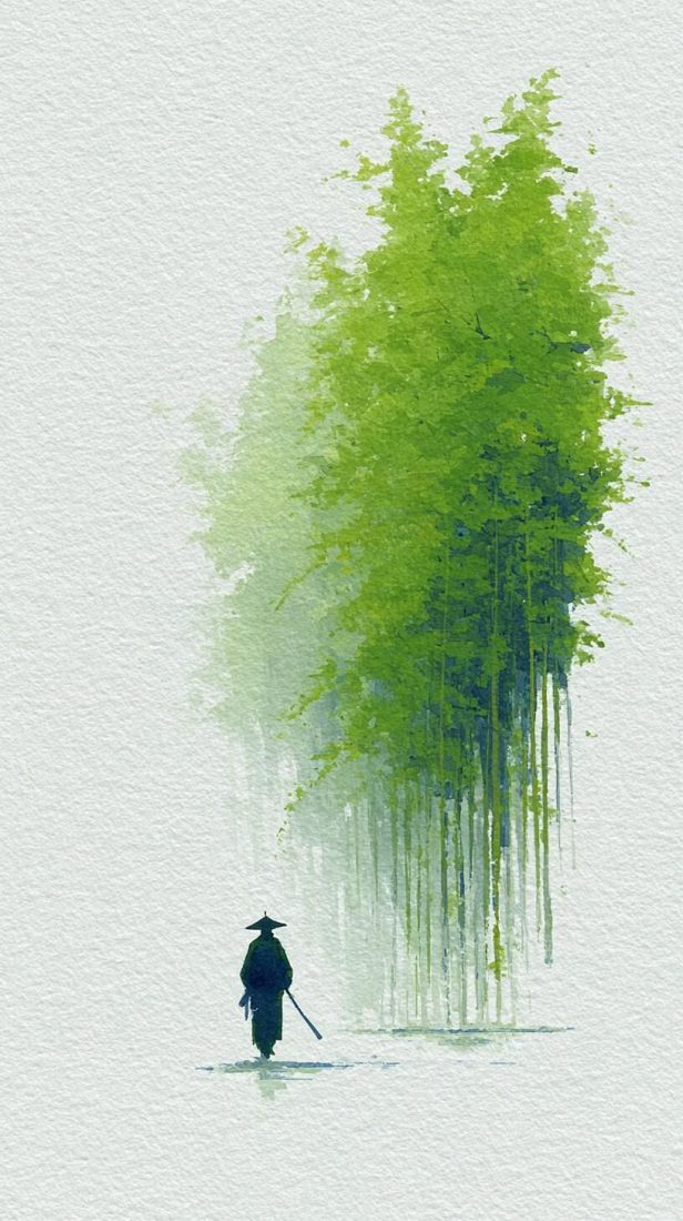 PT075- Tranh cây xanh cô đơn