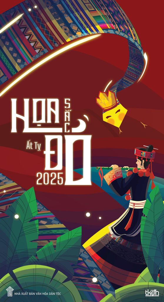 PT085- Tranh poster lễ hội sắc đỏ
