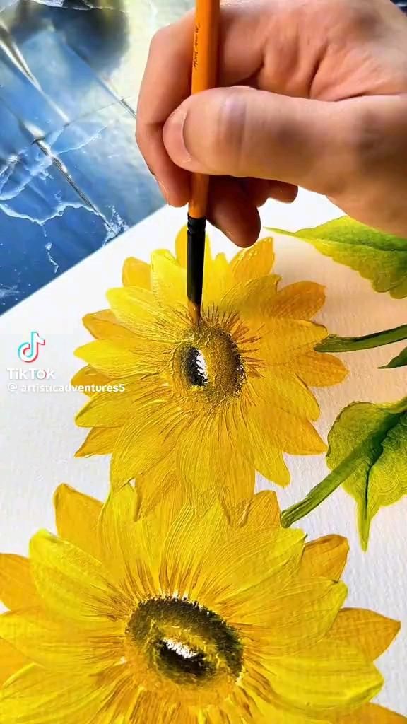 PT101- Tranh vẽ hoa hướng dương