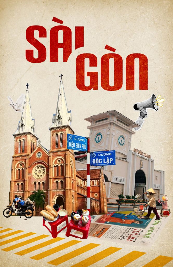 PT171- Tranh poster Sài Gòn vintage